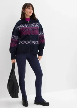 Legging avec fermeture zippée dans la couture