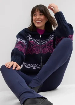 Legging avec fermeture zippée dans la couture