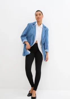 Legging avec large empiècement confortable à la taille et détail fronce