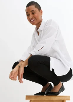 Legging avec large empiècement confortable à la taille et détail fronce