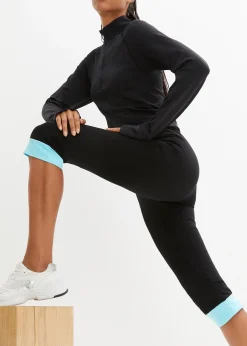 Legging capri à finitions contrastantes