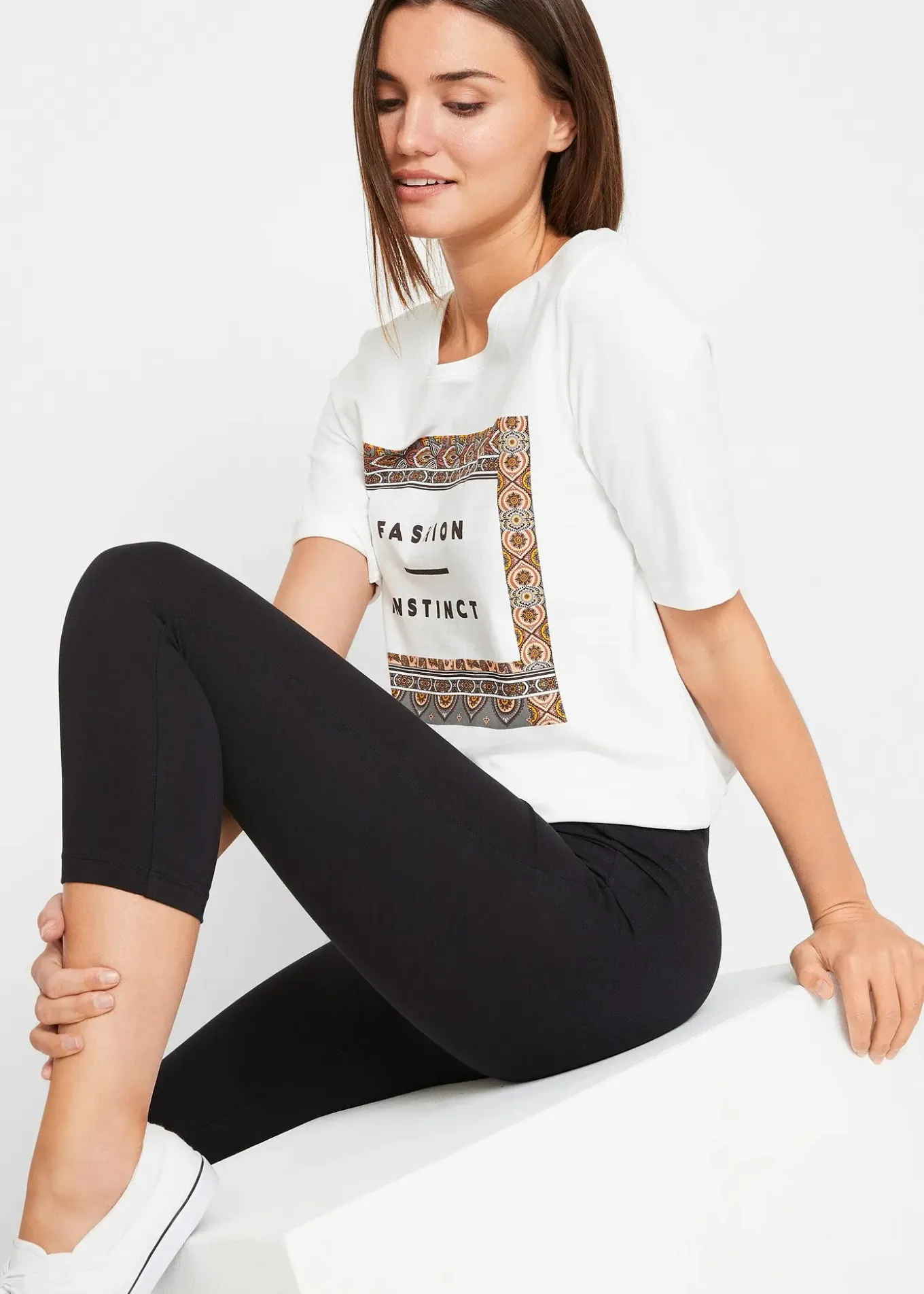 Legging corsaire à taille extensible