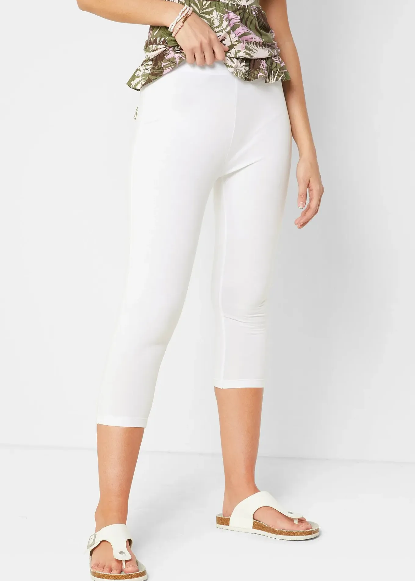 Legging corsaire à taille extensible