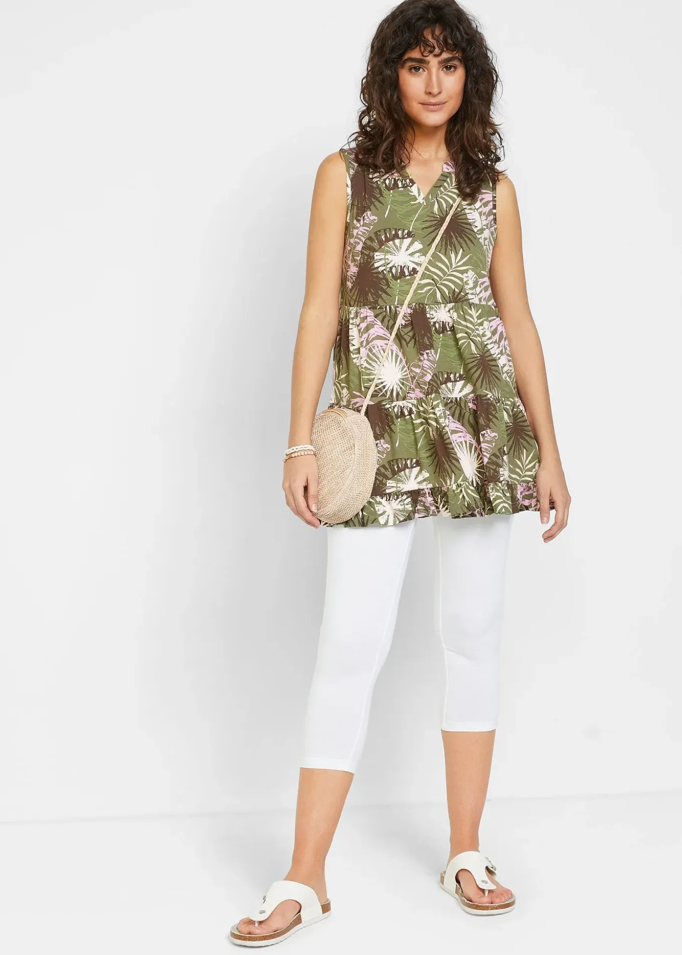 Legging corsaire à taille extensible