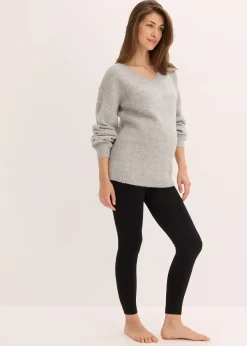 Legging de grossesse en polaire thermique 140den