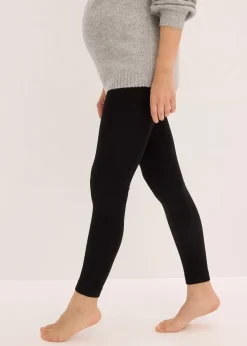 Legging de grossesse en polaire thermique 140den
