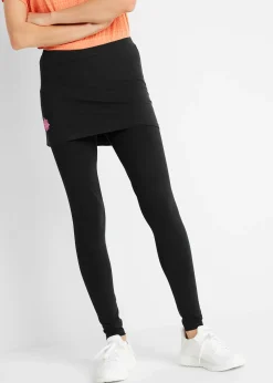 Legging de sport avec jupe, longueur cheville