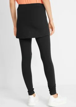 Legging de sport avec jupe, longueur cheville