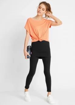 Legging de sport avec jupe, longueur cheville