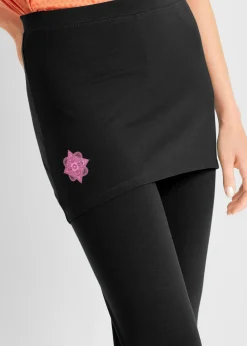 Legging de sport avec jupe, longueur cheville