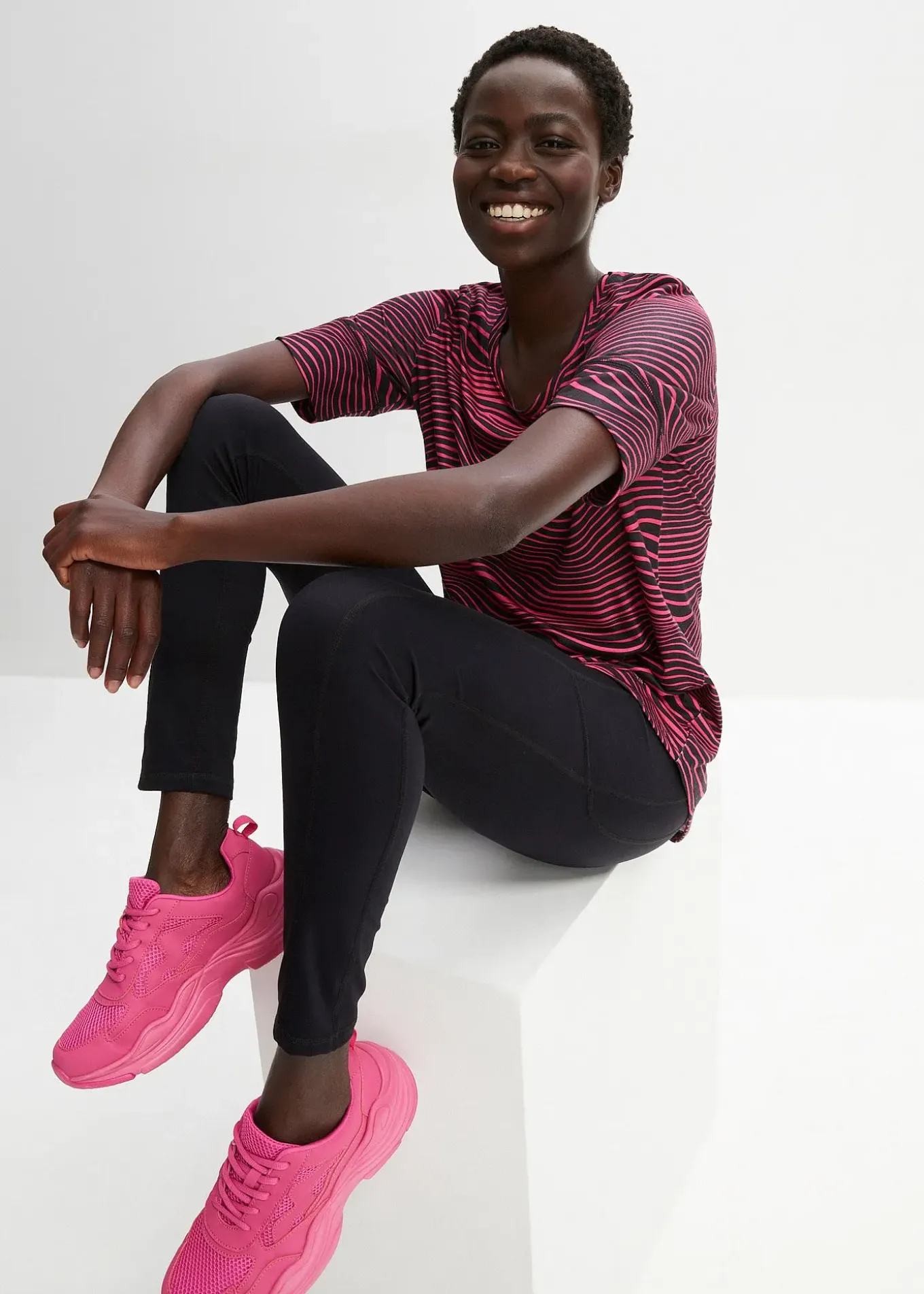 Legging de sport avec poches latérales, longueur cheville