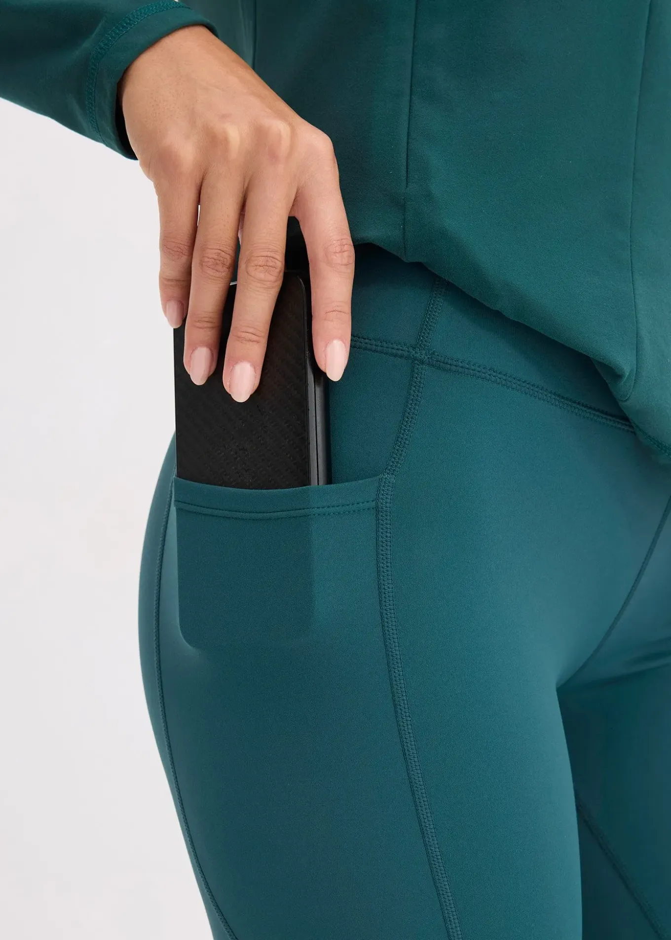 Legging de sport confortable avec poche pour portable, séchage rapide