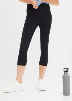 Legging de sport confortable, longueur corsaire, avec poche pour le portable, séchage rapide
