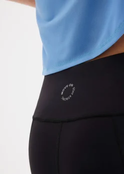 Legging de sport confortable, longueur corsaire, avec poche pour le portable, séchage rapide