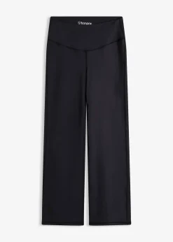 Legging de sport en matière toucher coton, coupe droite