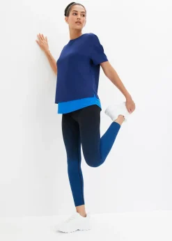 Legging de sport sans coutures avec dégradé, séchage rapide