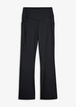 Legging de sport évasé et confortable avec poche portable, séchage rapide