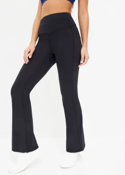 Legging de sport évasé et confortable avec poche portable, séchage rapide