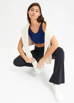 Legging de sport évasé et confortable avec poche portable, séchage rapide