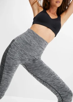 Legging sculptant sans coutures effet ventre plat, maintien fort