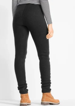 Legging thermique avec finitions côtelées