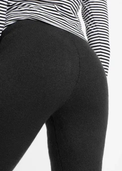 Legging thermique avec finitions côtelées