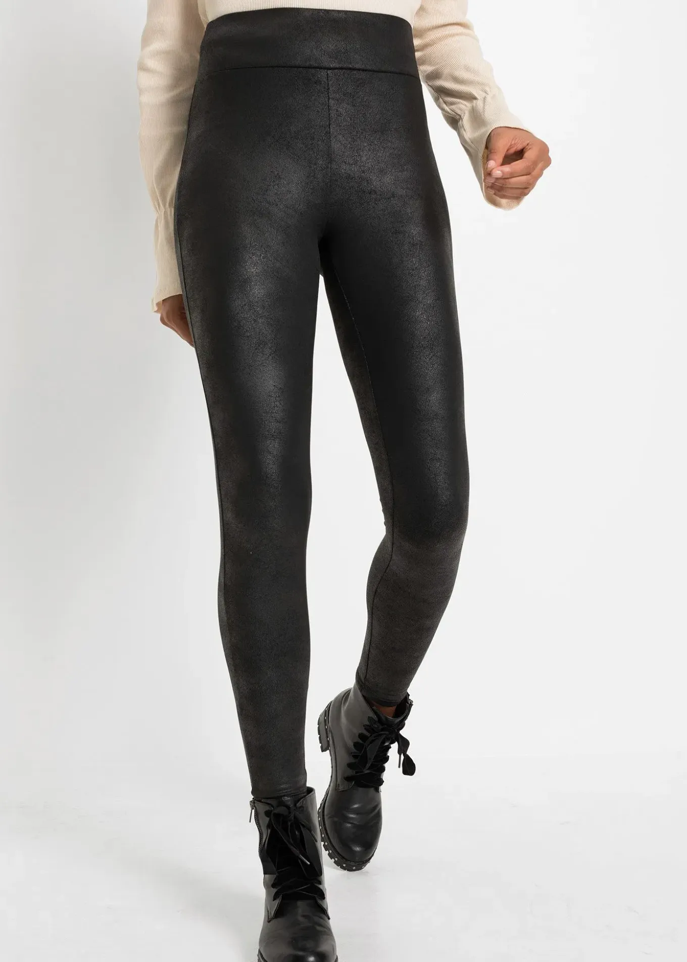 Legging thermique enduit