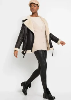 Legging thermique enduit