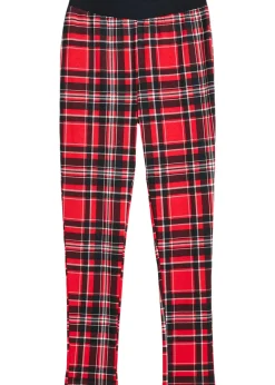 Legging thermo fille à carreaux