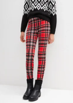 Legging thermo fille à carreaux