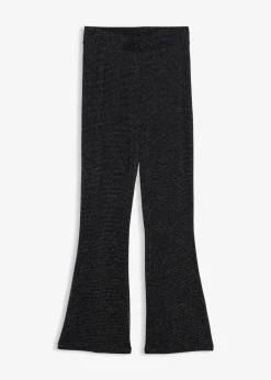 Legging évasé effet lurex