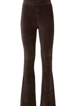 Legging évasé en velours côtelé