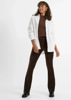 Legging évasé en velours côtelé