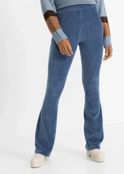 Legging évasé en velours côtelé