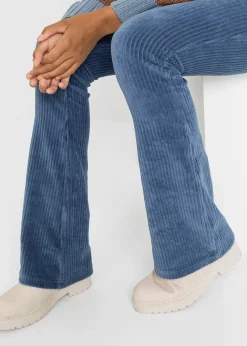 Legging évasé en velours côtelé