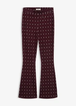 Legging évasé en velours doux