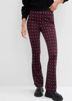 Legging évasé en velours doux