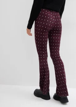 Legging évasé en velours doux