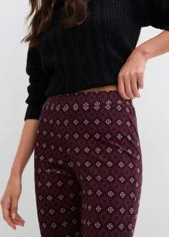 Legging évasé en velours doux