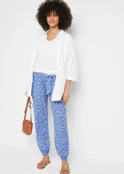 Léger pantalon de grossesse en viscose, loose