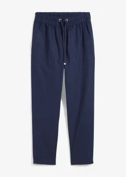 Léger pantalon jogger en lin mélangé
