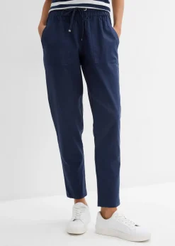 Léger pantalon jogger en lin mélangé