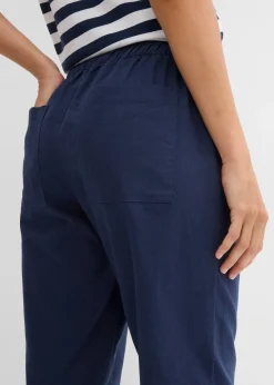 Léger pantalon jogger en lin mélangé