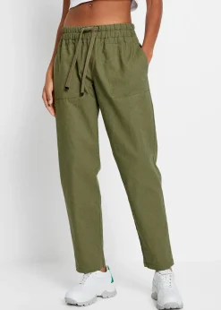 Léger pantalon jogger en lin mélangé