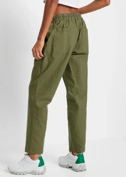 Léger pantalon jogger en lin mélangé