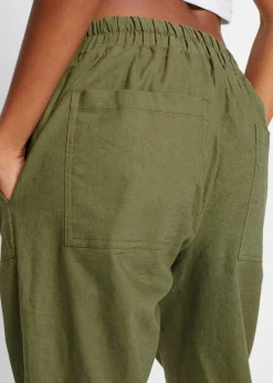 Léger pantalon jogger en lin mélangé