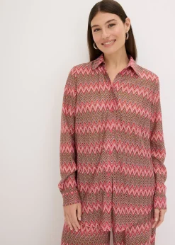 Long chemisier aspect crochet