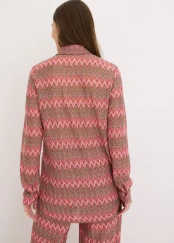 Long chemisier aspect crochet