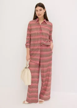 Long chemisier aspect crochet