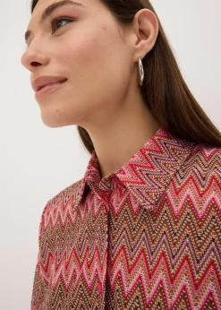 Long chemisier aspect crochet